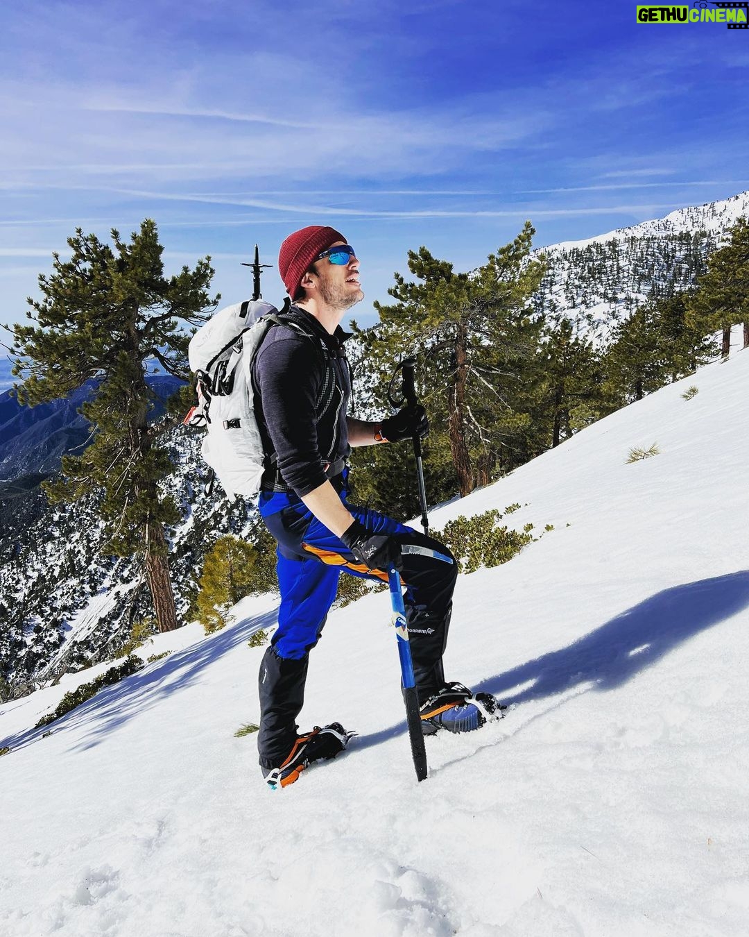 Michael Trevino Instagram - Mt. Baldy via Register Ridge 📍🏔️ First time climbing this mountain. Dialing in all the gear. Training for one of the 14ers.