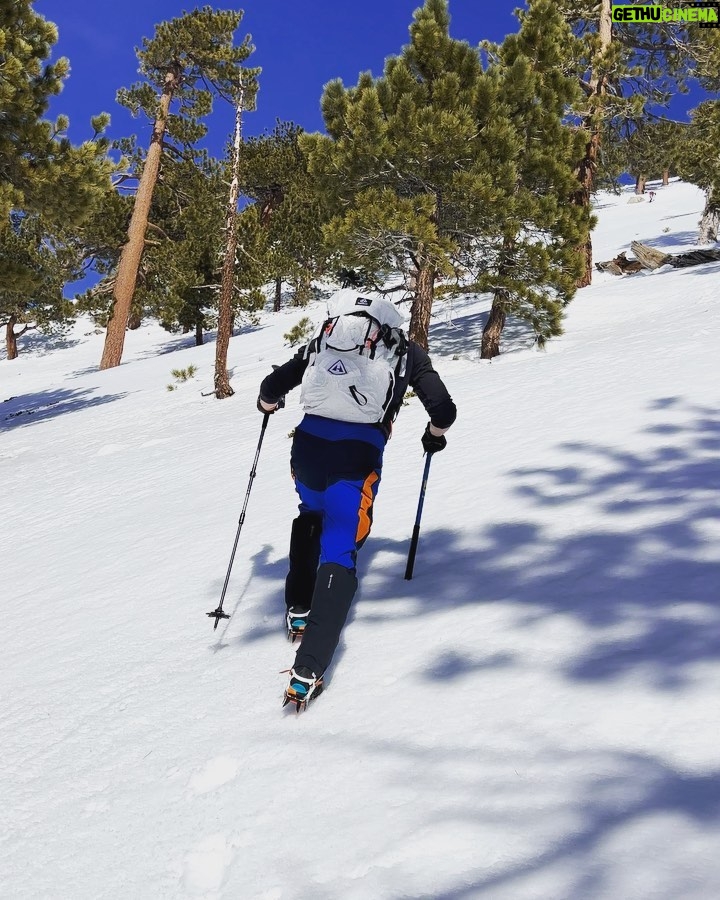 Michael Trevino Instagram - Mt. Baldy via Register Ridge 📍🏔️ First time climbing this mountain. Dialing in all the gear. Training for one of the 14ers.