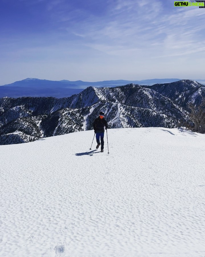 Michael Trevino Instagram - Mt. Baldy via Register Ridge 📍🏔️ First time climbing this mountain. Dialing in all the gear. Training for one of the 14ers.