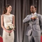 Micheal Ward Instagram - The wedding of Leyla and Joel in the hidden theatre in North London (near the emirates 🔴🔴🔴) has been great, we’ve got just over a week of celebrations left. I’m already feeling emotional about finishing this masterpiece 🥹 Almeida Theatre, Islington