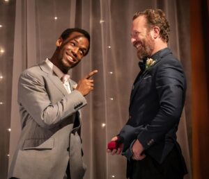 Micheal Ward Instagram - The wedding of Leyla and Joel in the hidden theatre in North London (near the emirates 🔴🔴🔴) has been great, we’ve got just over a week of celebrations left.

I’m already feeling emotional about finishing this masterpiece 🥹