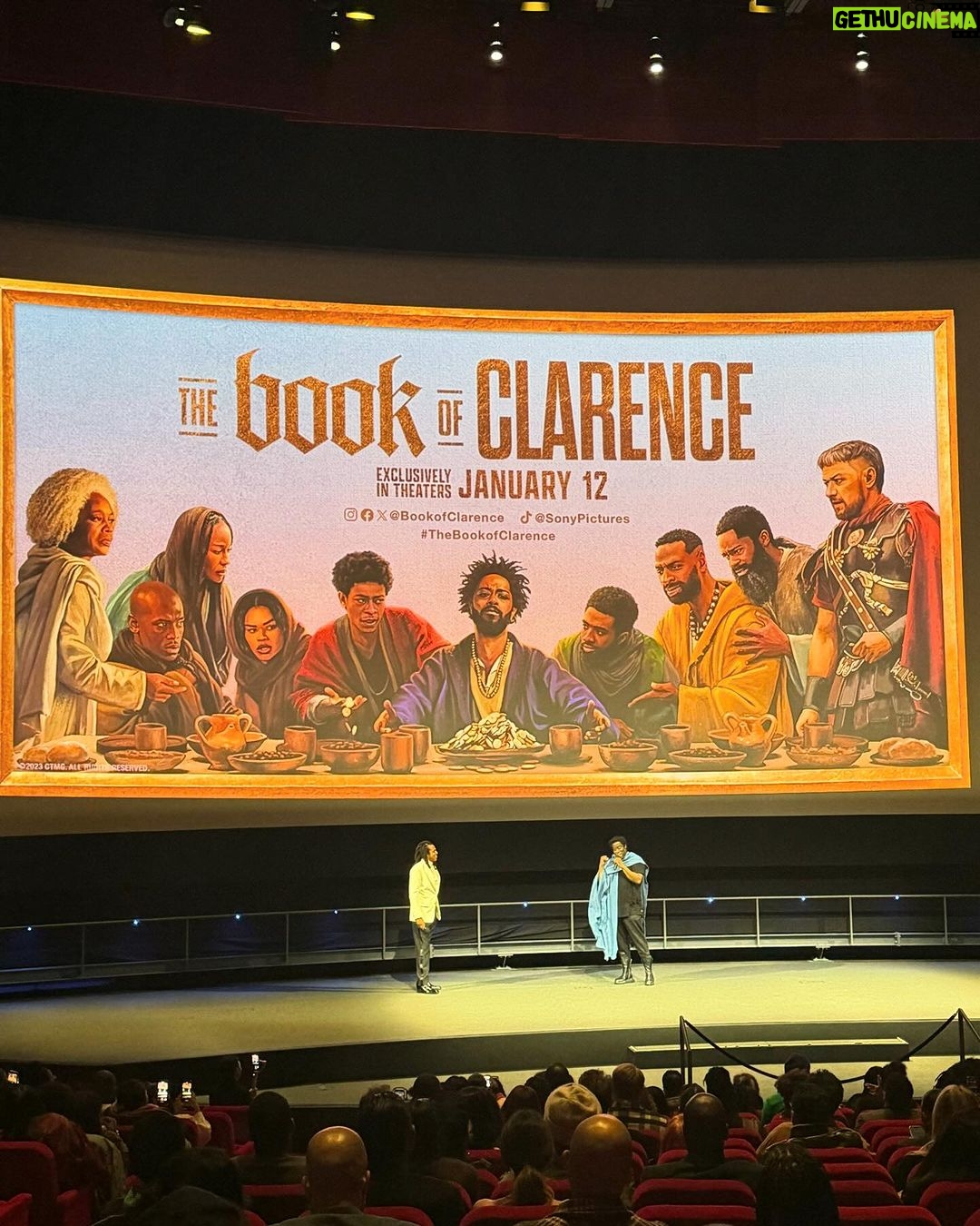 Micheal Ward Instagram - @bookofclarence premiere was a mad one…12th Jan is round the corner now. Praise to most high every time 🙏🏾 Academy Museum of Motion Pictures