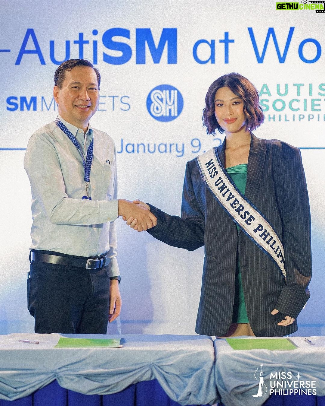 Michelle Dee Instagram - Miss Universe 2023 Top 10 Michelle Marquez Dee continues to inspire and uplift through her lifelong advocacy. In a major win for workplace inclusivity in the Philippines, Michelle led the Signing of the Memorandum of Understanding between SM Markets and the Autism Society of the Philippines, in which SM Supermarket, SM Hypermarket and SM Savemore commit to hiring people on the autism spectrum. 💚 We are so proud of how Michelle's actions are driven by a genuine concern for those who have limited opportunities and by her passion to drive positive change. #AForceForGood 👑 #autiSMatwork #SMmarkets #autismworks #MissUniversePhilippines #MichelleMarquezDee #mmd