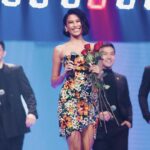 Michelle Dee Instagram - Had so much fun on the #AOSPasabogSa2024 stage. 💃🏻🫰🏻Salamat mga Kapuso! #ootDEE HMU @davequiambao_ @nellyseboy Styled by @ryujishiomitsu @teamryujishiomitsu @kurtabonal @shera.png Accessories @lunabydrakedustin Heels @jojobragaisofficial Multi-colored dress @fatimabeltrancouture Red dress @himyprettyangela 📸 by @themissuniverseph @empiretv.ph @franciscabatbat All Out Sunday Gma