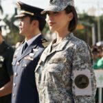 Michelle Dee Instagram - To stand in solidarity at the #StopAndSalute ceremony as your Miss Universe Philippines and as Sergeant Michelle Marquez Dee was a moment of love & pride. 🇵🇭 To the youth, let this be a testament to the power of service. Serving as a public figure, an Air Force reservist and as someone who proudly raised our flag at Miss Universe, it was truly an honor to be the ONLY woman in uniform standing proudly alongside 40 uniformed soldiers. 🫡 I hope this serves as a message, to embrace our roles, no matter how big or small, in shaping our nation’s future. It’s our collective effort, passion, and dedication that make the Philippines a remarkable place to call home. To the youth, dream boldly, act with purpose, and carry the Filipino spirit wherever you go. Together, we can make a difference, one salute at a time. #FILIPINAS #BAYANIHAN 🇵🇭 #mmd #michelledee