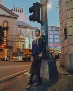 Michelle Dee Instagram - FILIPINAS! After more than a year, MUSINGS IS FINALLY BACK with a very special episode featuring @michelledee! Full Behind the Scenes episode + Interview premieres tomorrow Sunday 7PM on my YouTube channel 📺 Will post the link as soon as possible 🖤 #MMDxBJPascualMusings #MMDSkinDeep Photographed by @bjpascual Creative direction by @eldzsmejia Styling by @lynalumno @la_stylingstudio Makeup by @davequiambao_ Hair by @aguilarjeck Stylist’s assistants @mj_almero @miggsnificent MMD digital team @personifi.io Musings video team @spotlightcreativesph Shot on location @espaciocreativo.escolta Special thanks @belgbelgica LOOK 1 Beaded jacket @jude.macasinag Denim shorts @carljancruz Shoes @charleskeithofficial Headpiece @stoneriverph LOOK 2 Dress by @saysa_._._ Pearl earrings by @jewelmer Brass choker and bangles @nawa.ph LOOK 3 Bodysuit by @aaron.dechavez Waist chains by @medyo_vintage #mmd #michelledee #DEEPATAPOS