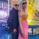 Michelle Hunziker Instagram - Non piove più da tanto… tranne le nostre hit💥 @striscialanotizia Thanx @highlanderdj_ita