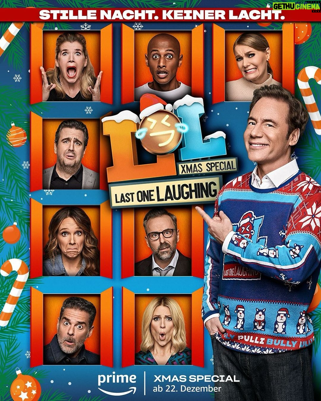 Michelle Hunziker Instagram - VORFREUDE IST DIE SCHÖNSTE FREUDE 🤌 Am 22.12. wird's was geben!!! 🎄🎁 🎅 @primevideode #LastOneLaughing #LOLDE @bullyherbig @teddyteclebrhan @carokebelin @bastianpastewka #AnkeEngelke @kurt_kroemer_berlin @martinahillofficial @rick_kavanian