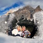 Michelle Hunziker Instagram - Cosa ci fanno una svizzera e una napoletana in Alta Badia?? Ma vi mandano tanti baci no? 💋❤️ 📷 @luca_duke