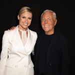 Michelle Hunziker Instagram - Ogni evento importante della mia vita è stato firmato Giorgio Armani. Un affetto e una stima incredibile per un uomo che ha creato un impero con la sua energia,la sua forza, costanza e perseveranza. Non ha mai mollato neanche un secondo ed è d’ispirazione per tutti noi. Ho passato due ore a vedere opere d’arte in tessuto e sognato come tutte le donne con lui. Thanks ❤️ @giorgioarmani #giorgioarmani @belenrodriguezreal