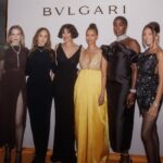 Michelle Keegan Instagram - All dressed up & decked out in @bulgari to celebrate the new @bulgari Mediterranea collection 💎✨ Dress @rahulmishra_7 Jewellery @bulgari Shoes @sergiorossi Clutch @lulu_guinness Styling @kelvinstylist Hair @haroldcaseylondonhair Make up @krystaldawn_mua Bulgari Hotel London