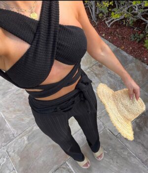 Michelle Keegan Instagram - Wearing swimwear to sushi 🍣☀️
#mybrand