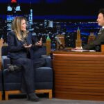 Michelle Pfeiffer Instagram - Thank you for having @henryrose and I tonight, @jimmyfallon @fallontonight ! 🌟 Glam & Styled by: Myself! Photos: @toddowyoung New York, New York