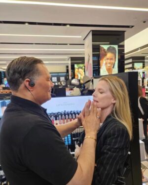 Michelle Pfeiffer Instagram - While at @sephora 5th Ave for a our @henryrose debut I asked @lazaroestebanarias for a concealer recommendation. He grabbed my face and had his way with me and in all of three minutes created a miracle! I’m so grateful. Thank you, Laz for the great makeup tips!