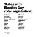 Michelle Pfeiffer Instagram - Today is the day, everybody! 22 states offer same-day voter registration on #ElectionDay. It’s not too late to get out there and #VOTE!