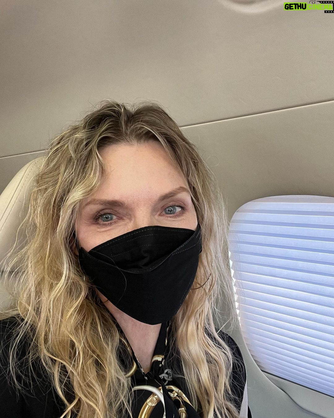 Michelle Pfeiffer Instagram - Why do I feel like I am the last masked man standing? 🤣😷✈️