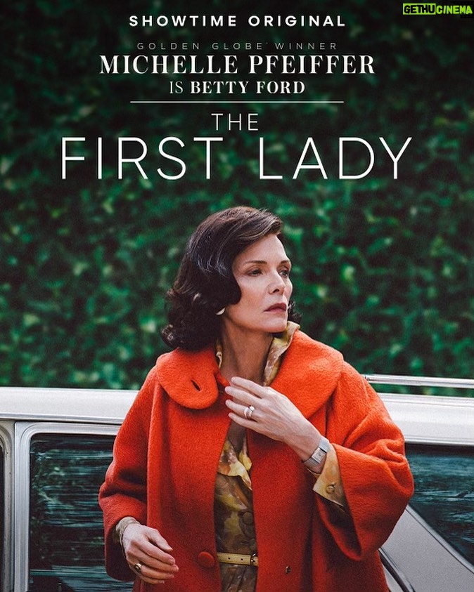 Michelle Pfeiffer Instagram - “I told my husband, 'If we have to go to the White House, OK, I will go. But I'm going as myself and it's too late to change my pattern. And if they don't like it, they'll just have to throw me out!'" Betty Ford recounted to 60 Minutes @thefirstlady_sho, directed by @susannebier, premieres April 17 on @showtime