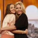 Michelle Pfeiffer Instagram - Thank you for having me and @henryrose over, @drewbarrymore. (And thanks for answering a rogue FaceTime, @katehudson !) This was by far, the best spin the bottle game I’ve ever played! Hair: @richardmarin Makeup: @brigittemakeup Dress: @apieceapart Boots: @celine Jewelry: @jenniferfisherjewelry Photos: @thedrewbarrymoreshow New York, New York