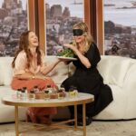 Michelle Pfeiffer Instagram - Thank you for having me and @henryrose over, @drewbarrymore. (And thanks for answering a rogue FaceTime, @katehudson !) This was by far, the best spin the bottle game I’ve ever played! Hair: @richardmarin Makeup: @brigittemakeup Dress: @apieceapart Boots: @celine Jewelry: @jenniferfisherjewelry Photos: @thedrewbarrymoreshow New York, New York