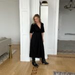 Michelle Pfeiffer Instagram - Back in the New York Groove. 🖤 Hair: @richardmarin Makeup: @brigittemakeup Styled by: Me Dress: @apieceapart Boots: @celine Jewelry: @jenniferfisherjewelry New York, New York