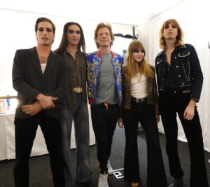 Mick Jagger Instagram - Great night in Vegas with @maneskinofficial
