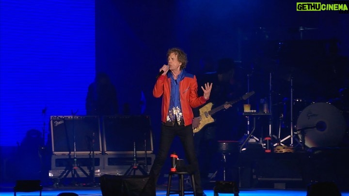 Mick Jagger Instagram - Dallas on a cold wet night you really heated us up! Cotton Bowl Stadium