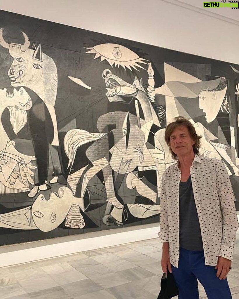 Mick Jagger Instagram - Enjoying lots of what Madrid has to offer, from fallen angels to Flamenco! Madrid, Spain