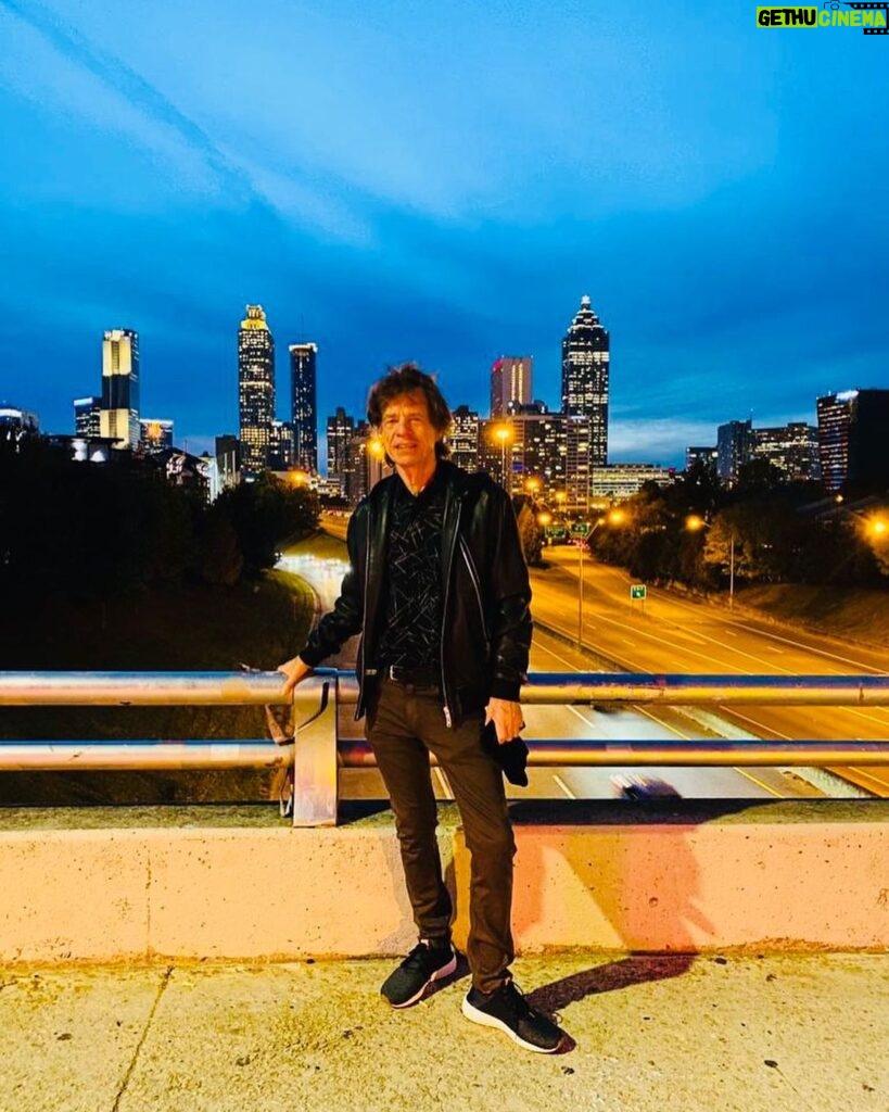 Mick Jagger Instagram - Seeing the sights of Atlanta, see you at the show tomorrow! #rollingstones #stonesnofilter #atlanta #mercedesbenzstadium
