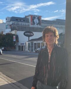 Mick Jagger Instagram - Mattresses, murals and more around LA. @georgiamayjagger I spotted your salon! Los Angeles, California