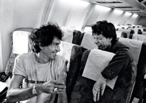 Mick Jagger Instagram - Happy birthday @officialkeef, love Mick.

Photo by Claude Gassian