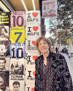Mick Jagger Instagram - El Clasico day in Barcelona yesterday, with a quick trip round the town.