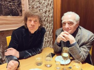 Mick Jagger Instagram - Great to catch up with @martinscorsese_ recently!