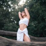 Miesha Saakshi Iyer Instagram - A new era of me. 📸 @shailendra_pardeshi 📍@suryashibirresort #december #allwhite #gratitude