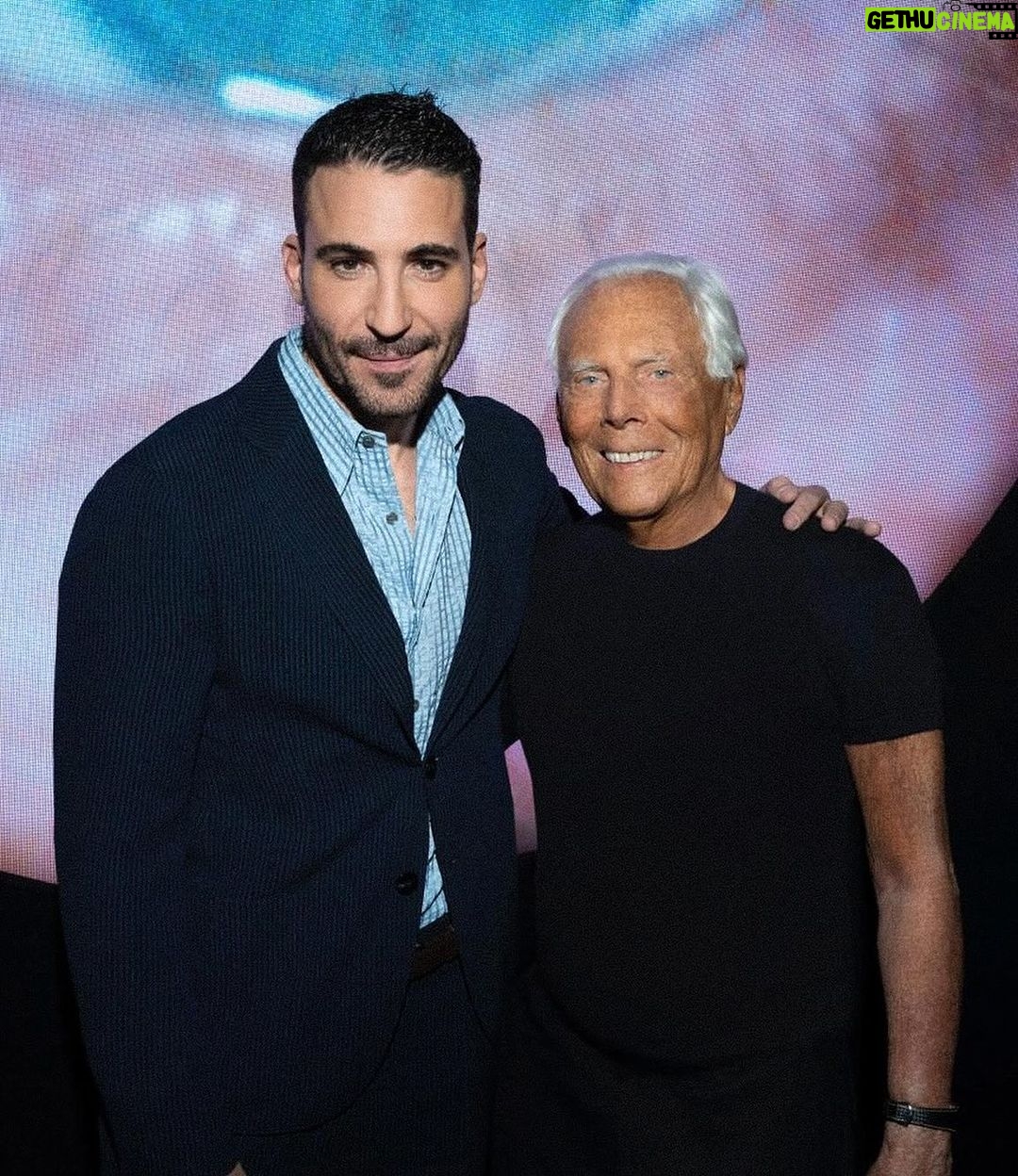 Miguel Ángel Silvestre Instagram - Con “IL MAESTRO” @giorgioarmani And with an angel on earth @roberta