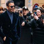Miguel Ángel Silvestre Instagram - With my friends from the block at @giorgioarmani show. 😁