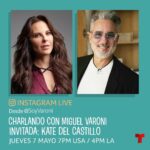 Miguel Varoni Instagram - Mañana a las 7 PM de Miami una charla única con una mujer que admiro profundamente ... mañana vamos a tener una clase de actuación NOOOO SE LA PIERDAN.