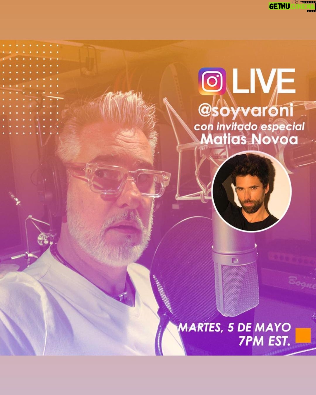 Miguel Varoni Instagram - @matlechat el próximo martes en una charla sabrosaaaaaa ... donde vamos a hablar de todo ... siiiiiii de todooooooo ...