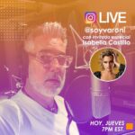Miguel Varoni Instagram - Hoy otra charla SABROSA ... con esta belleza de mujer y de voz !!! Pilas ... no se pierdan hoy a las 7 PM hora Miami como @isabellacastillodv me va a enseñar a cantar ... si ... ME VA A ENSEÑAR A CANTAR.