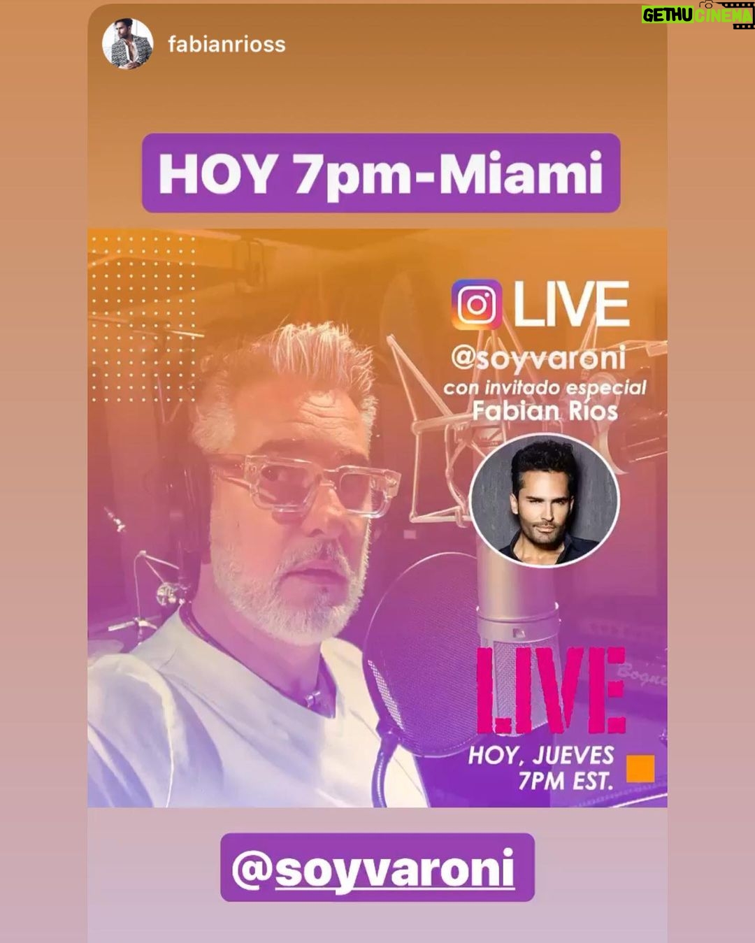 Miguel Varoni Instagram - Hoy a las 7 PM hora MIAMI ... el otro marido de mi esposa ... si con el que la he compartido ... ya ... varios años ... es hora que todo el mundo sepa la verdad ... NOOO SEEEE LOOO PIERDAAAAANNNN !!!