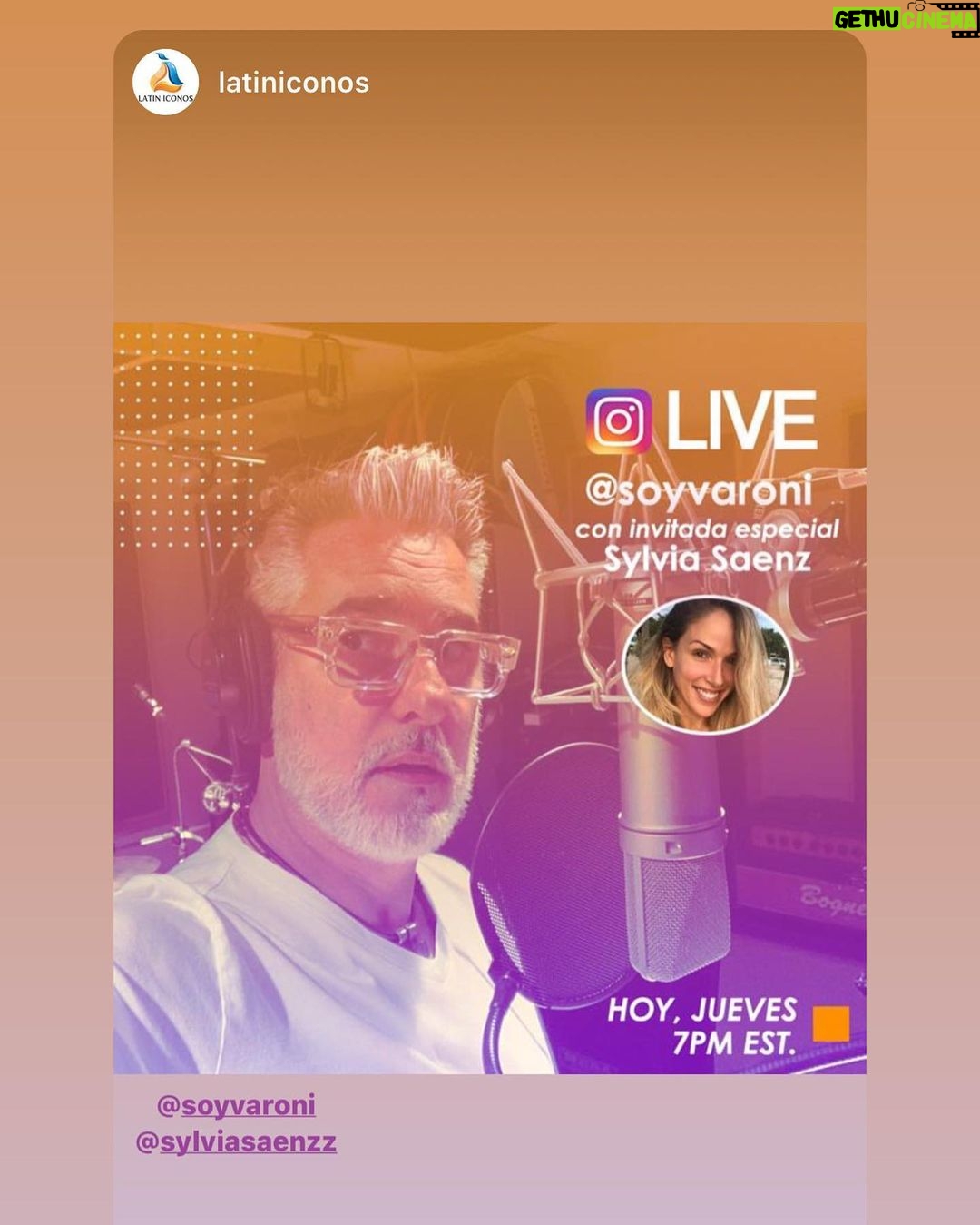Miguel Varoni Instagram - Hoy una charla sabrooosaaaaa con #unalocadivina @sylviasaenzz hoy a las 7 PM hora MIAMI ... para hablar de todo y todo y un poco de todo y todo y más ...