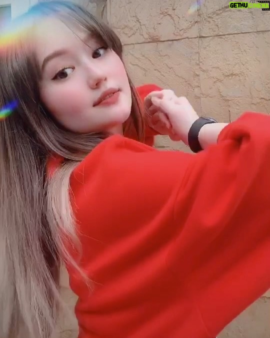 Mika Dela Cruz Instagram - B U T.. i love vibing to this 🌈⚡️👽💖 follow me on tiktok: @mikadlacruzz 🤟🏻 malapit na tayo mag 2.4M 🥳
