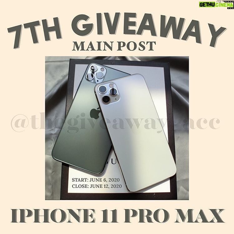 Mika Dela Cruz Instagram - 💜📱TWO LUCKY WINNERS OF IPHONE 11 PRO MAX or 50,000 CASH 💰 GIVEAWAY 😱THAT CAN BE YOURS! 🎉. 🥇ONE LUCKY WINNER from 7th giveaway of @thegiveaway_acc and 🏅ONE LUCKY WINNER from 1st giveaway of @thegiveaway_acc2nd YOU CAN ENTER BOTH GIVEAWAYS FOR MORE CHANCES OF WINNING!! 🎉✨ 💖To enter, Just follow these steps: 1️⃣ FOLLOW @thegiveaway_acc and @thegiveaway_acc2nd. 2️⃣ FOLLOW ALL ACCOUNTS @Thegiveaway_acc is following! AND also @Thegiveaway_acc2nd is following ✅ (As we always check ) . 3️⃣ LIKE this photo ❤️ 4️⃣ 📍Important Tip:📍 Make sure to go to Official Main “Giveaway Post” of @thegiveaway_acc and @thegiveaway_acc2nd ; posted on June 6,2020. Remember that we will choose the 2 Lucky winners on each Main Giveaway Post. Tag your friends as many as you can; more comments + tagged friends = More chances of Winning!.🎊✨ ______________________________________________ Users who unfollow will no longer be eligible to join future giveaways, Winners will be selected through a random name picker. . Giveaway closes on June 12,2020 at 10pm. Winners will be draw on June 13,2020 at 5:00pm via YouTube LIVE. The 🥇 1st Winner will be posted on @thegiveaway_acc and the 🏅 2nd winner will be posted on @thegiveaway_acc2nd. Account must be on public to win, no private accts, ghost accts, and accts created for the sole purpose of giveaways. We have the right to disqualify if not following or abusing the rules of the giveaway. This giveaway is not sponsored or administered by Apple or Instagram. MUST 13+ Years of age, released Instagram of responsibility & agree to Instagram's terms of use.