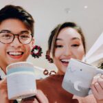 Mika Dela Cruz Instagram - we painted our very own ceramic mugs for my birthday last dec 9 💖 so happy he was super down for it and surprisingly went all out!! took him so long to perfect his artpiece ☺️ his work turned out to be better than mine.. 🥳 can’t wait to paint more mugs with u @zackwey ☕️🍵