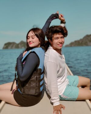 Mika Dela Cruz Instagram - Almost 4 years together & this is the first time that I got to experience traveling by plane with you ✈️ Can’t wait for the next adventure where we are faced with countless opportunities for growth and creating core memories.. 🤍✨🌊
