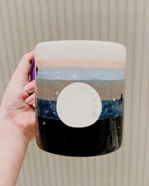 Mika Dela Cruz Instagram - we painted our very own ceramic mugs for my birthday last dec 9 💖 so happy he was super down for it and surprisingly went all out!! took him so long to perfect his artpiece ☺️ his work turned out to be better than mine.. 🥳 can’t wait to paint more mugs with u @zackwey ☕️🍵