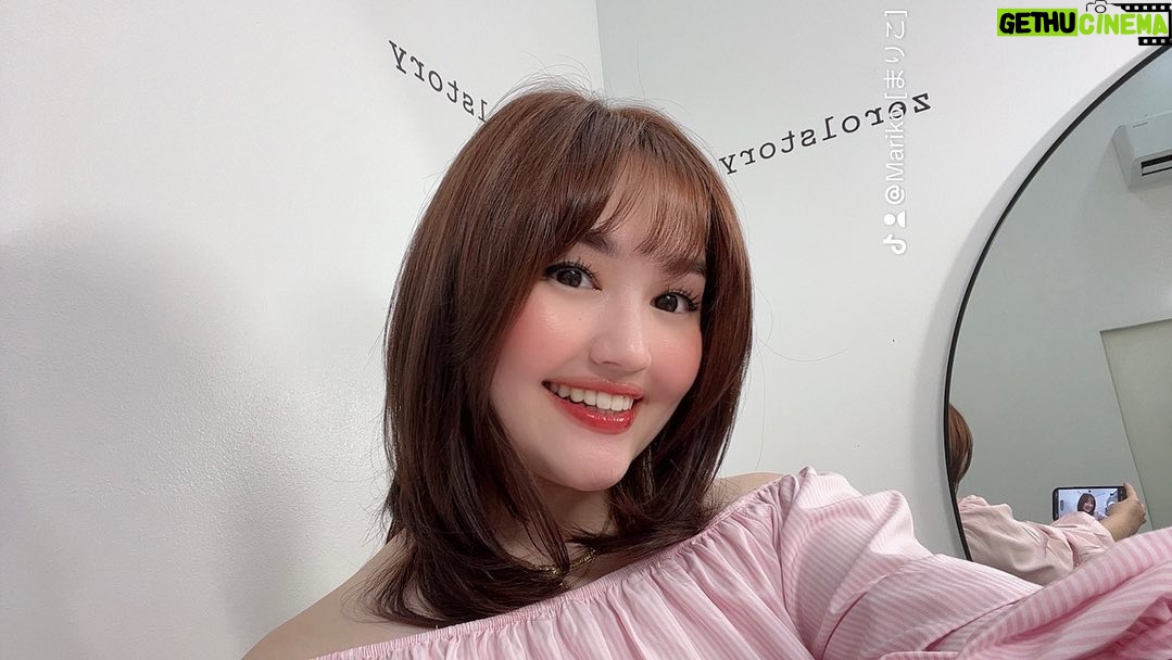 Mika Dela Cruz Instagram - slightly a red head girly ππ«Άπ» always love being at @zero1story_ π«§βοΈ everytime I leave the salon I am refreshed & my confidence is boosted π₯Ή btw, see u i will be livestreaming later on my tiktok account @mikadlacruzz 7pm β¨π₯³