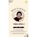 Mika Singh Instagram – Rest in peace, Pankaj Udhas Ji. 🙏