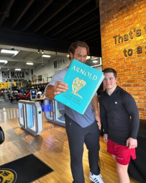 Mike O'Hearn Instagram - What an awesome week in California thanks to @goldsgymvenice1 for your hospitality 

I cannot describe the feeling looking through @schwarzenegger album with @mikeohearn  Two gentlemen I’ve had the privilege of learning from. 

#greenrangerkyle #bodybuilding #bodybuilder #downsyndrome #downsyndromebodybuilder #emdstigma #fitness #motivation #fyp #fypシ #foryoupage #explorepage