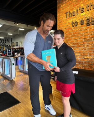 Mike O'Hearn Instagram - What an awesome week in California thanks to @goldsgymvenice1 for your hospitality 

I cannot describe the feeling looking through @schwarzenegger album with @mikeohearn  Two gentlemen I’ve had the privilege of learning from. 

#greenrangerkyle #bodybuilding #bodybuilder #downsyndrome #downsyndromebodybuilder #emdstigma #fitness #motivation #fyp #fypシ #foryoupage #explorepage