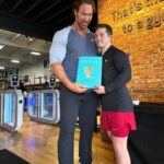 Mike O'Hearn Instagram - What an awesome week in California thanks to @goldsgymvenice1 for your hospitality I cannot describe the feeling looking through @schwarzenegger album with @mikeohearn Two gentlemen I’ve had the privilege of learning from. #greenrangerkyle #bodybuilding #bodybuilder #downsyndrome #downsyndromebodybuilder #emdstigma #fitness #motivation #fyp #fypシ #foryoupage #explorepage Golds Gym Venice Beach